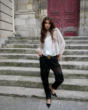 Milagritos Patchwork Lace Pants